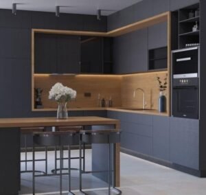 مطبخ حديث بعد التركيب والصيانة